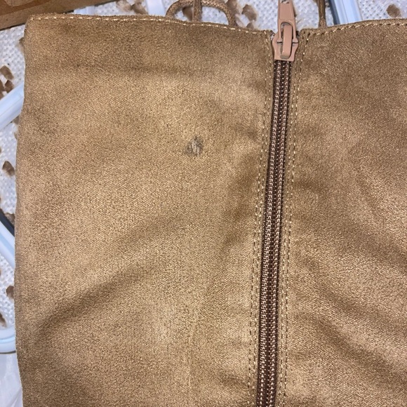 Knee-high taupe suede boots - Picture 5 of 5